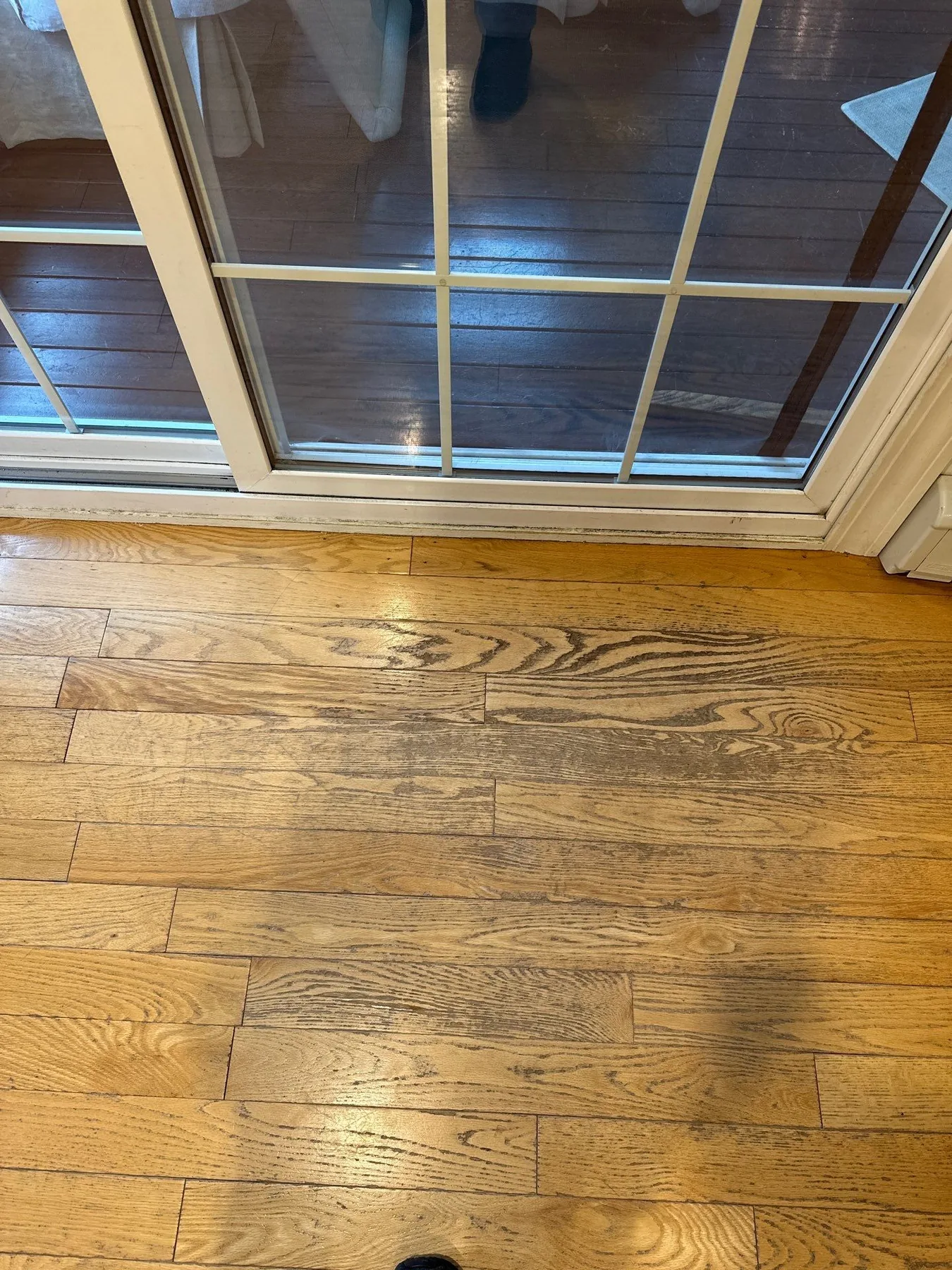 Merrimack Valley: Dog Nail Damage – before refinishing