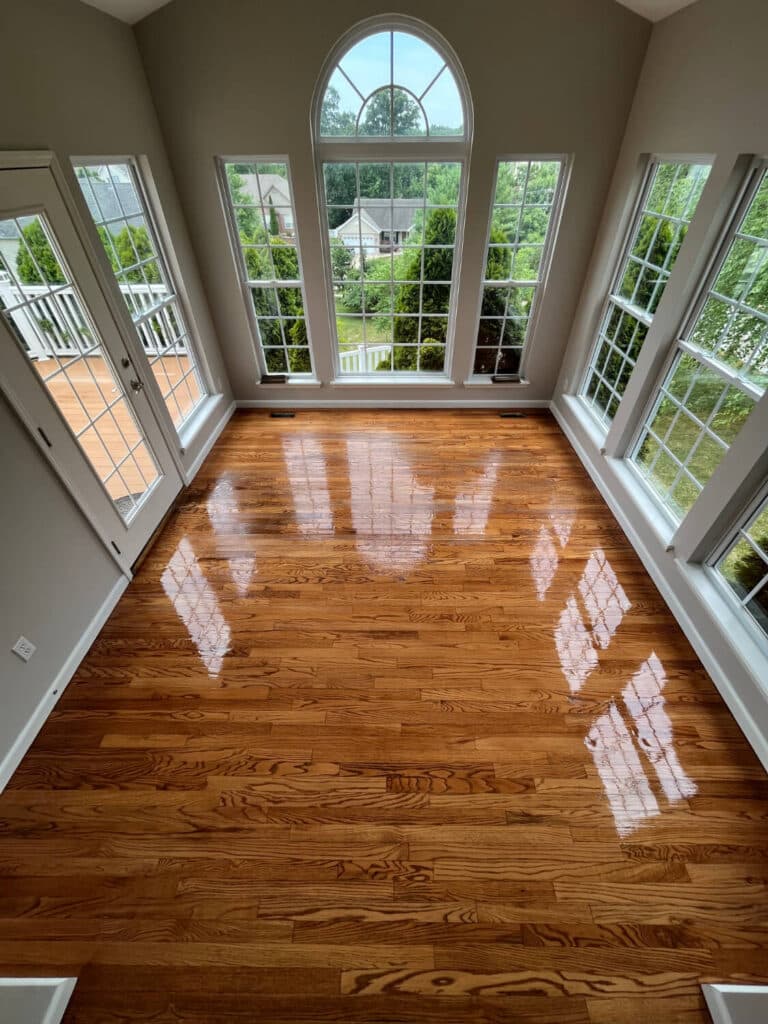 Klingenberg Residence hardwood floor refinished by ReCoat Revolution