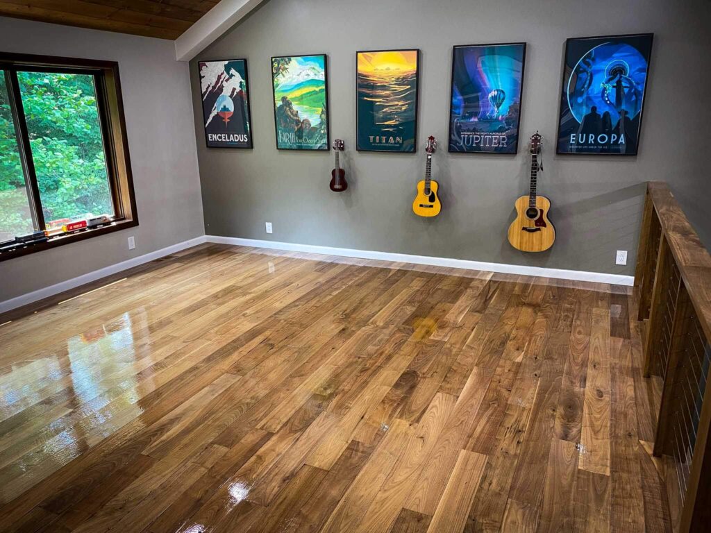 Buechler Residence hardwood floor refinished by ReCoat Revolution
