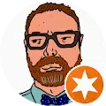 A cartoon-style headshot of satisfied ReCoat Revolution customer, Aaron Belz.